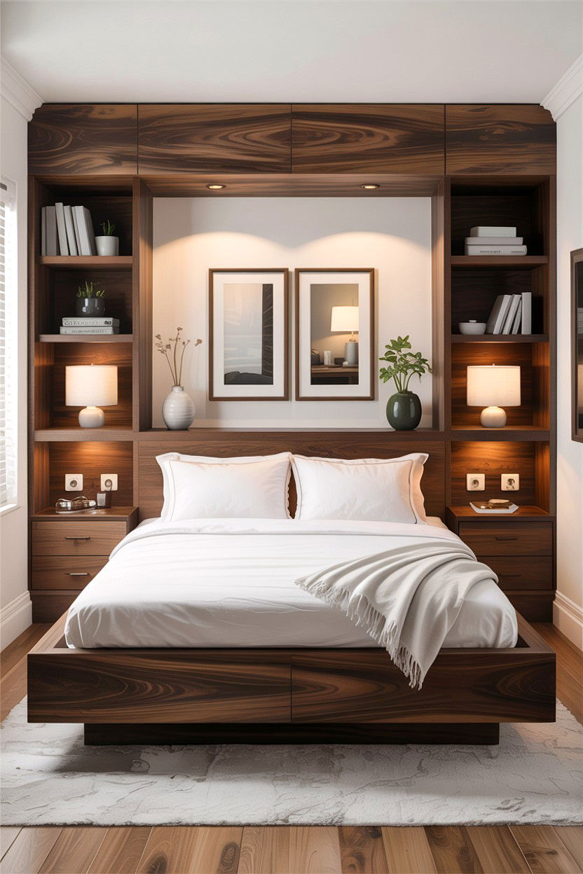 Built In Platform Bed - 30 architect bedroom ideas