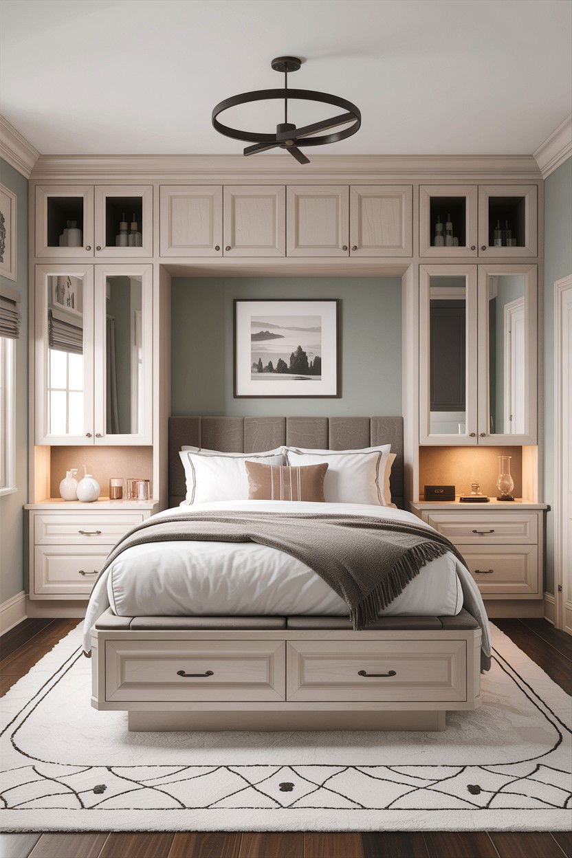 Built In Storage Bedroom - 30 condo bedroom ideas