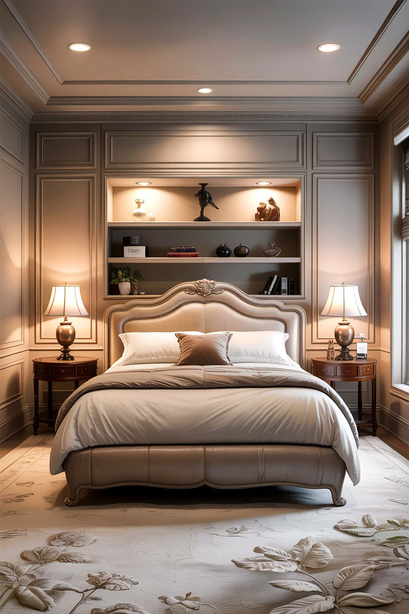 Built In Wall Shelf - 30 bedroom book displays