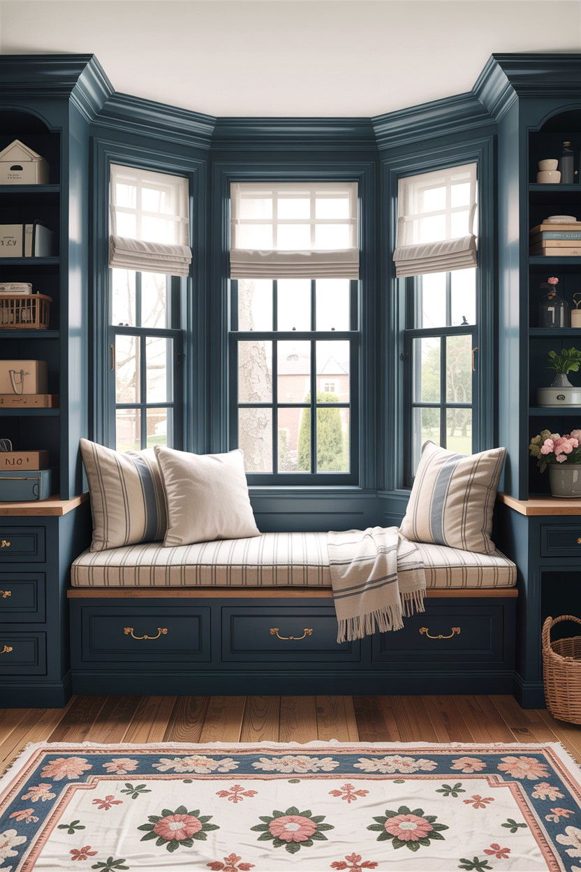 Built In Window Seat Storage - 30 bedroom secret storage ideas
