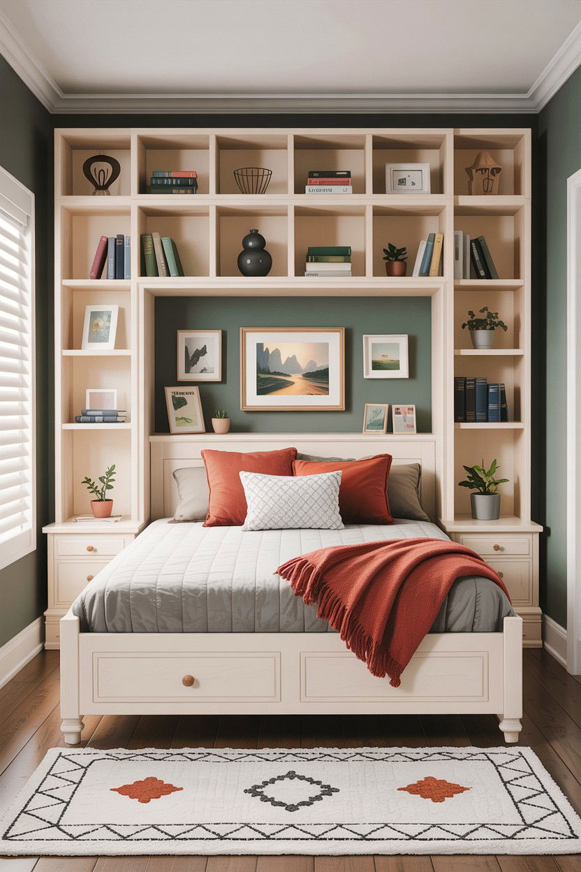 Built in bed cubby - 30 bedroom under bed storage ideas