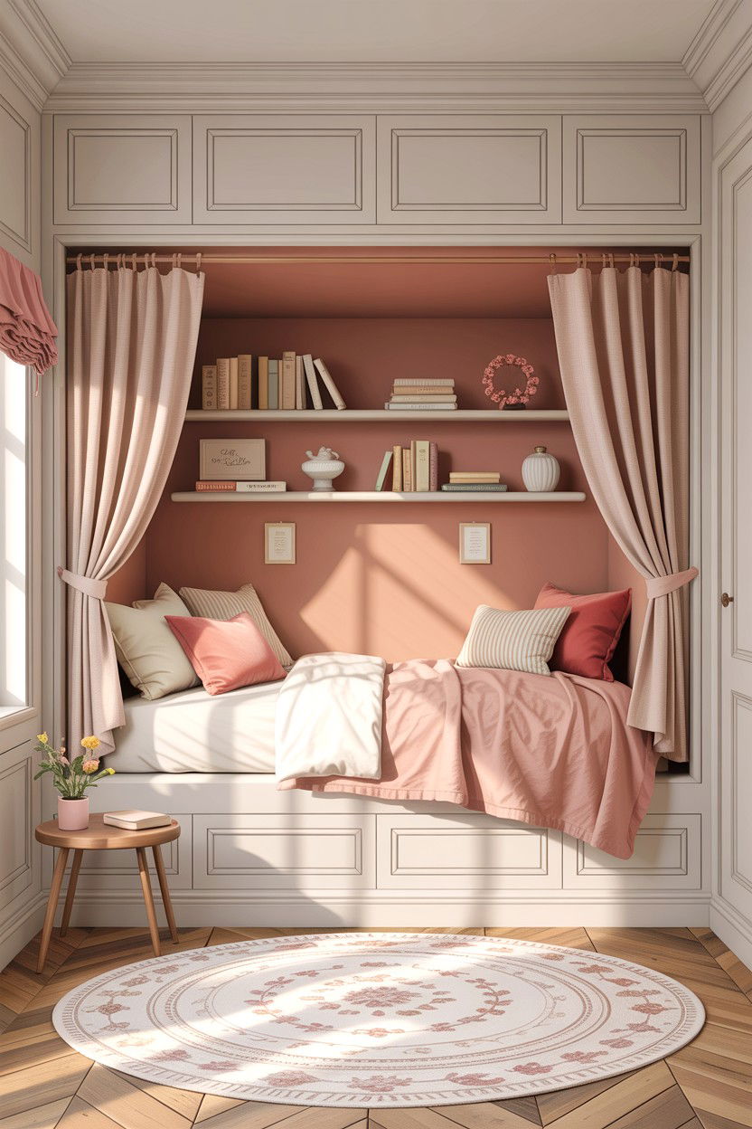 Built in bed nook - 30 bonus room to bedroom ideas