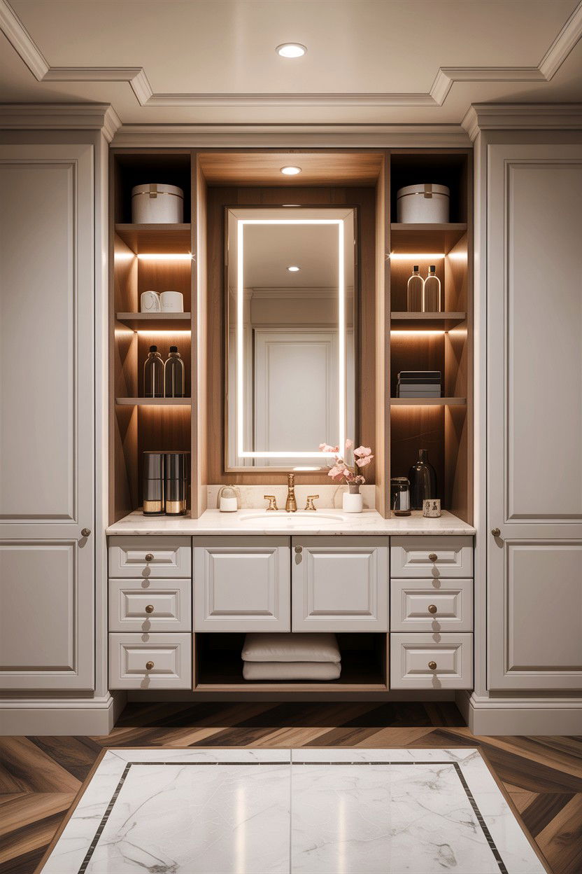 Built in bedroom vanity - 30 bedroom vanity ideas