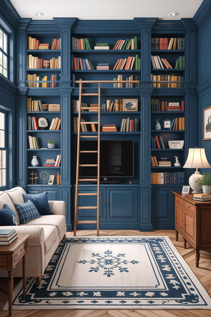 Built in bookshelf - 30 DIY living room ideas