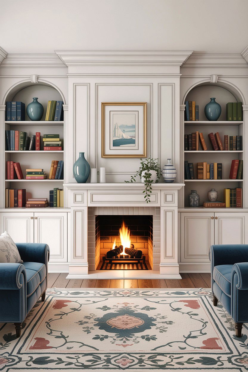 Built in bookshelf - 30 handcrafted living room ideas