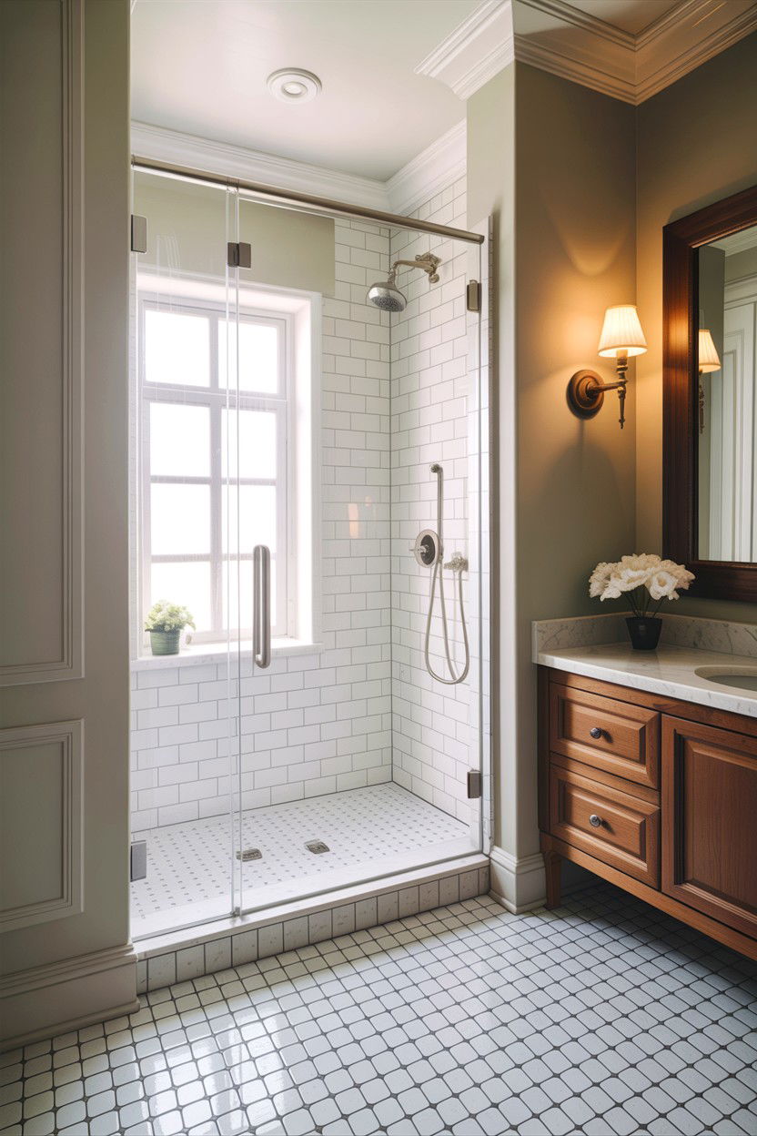 Bullnose Tile Baseboard - 30 bathroom baseboard ideas