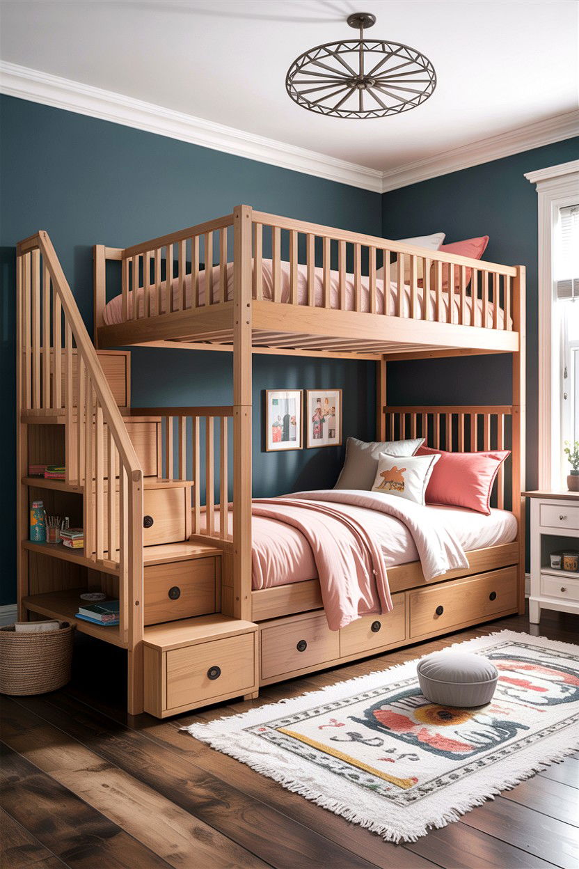 Bunk Bed With Stairs - 30 bedroom compact furniture ideas