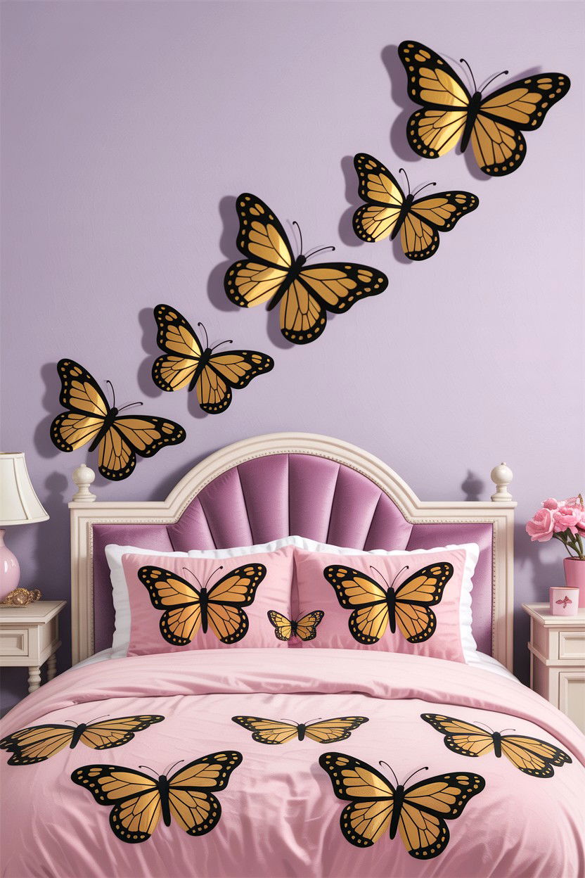 Butterfly Wall Decor Room - 30 fairy tale bedroom ideas