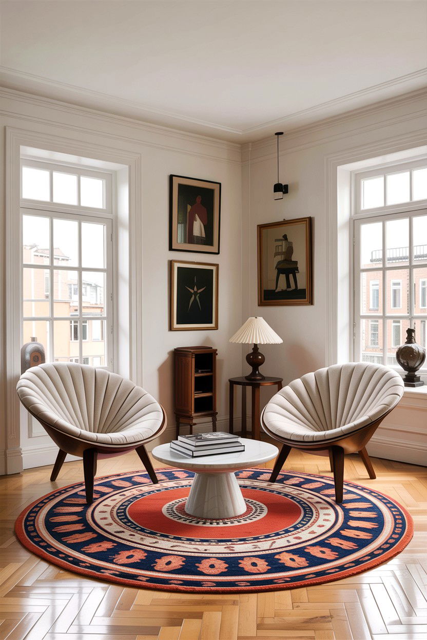 CH Coffee Table Shell Chairs - 30 living room Wegner chair ideas