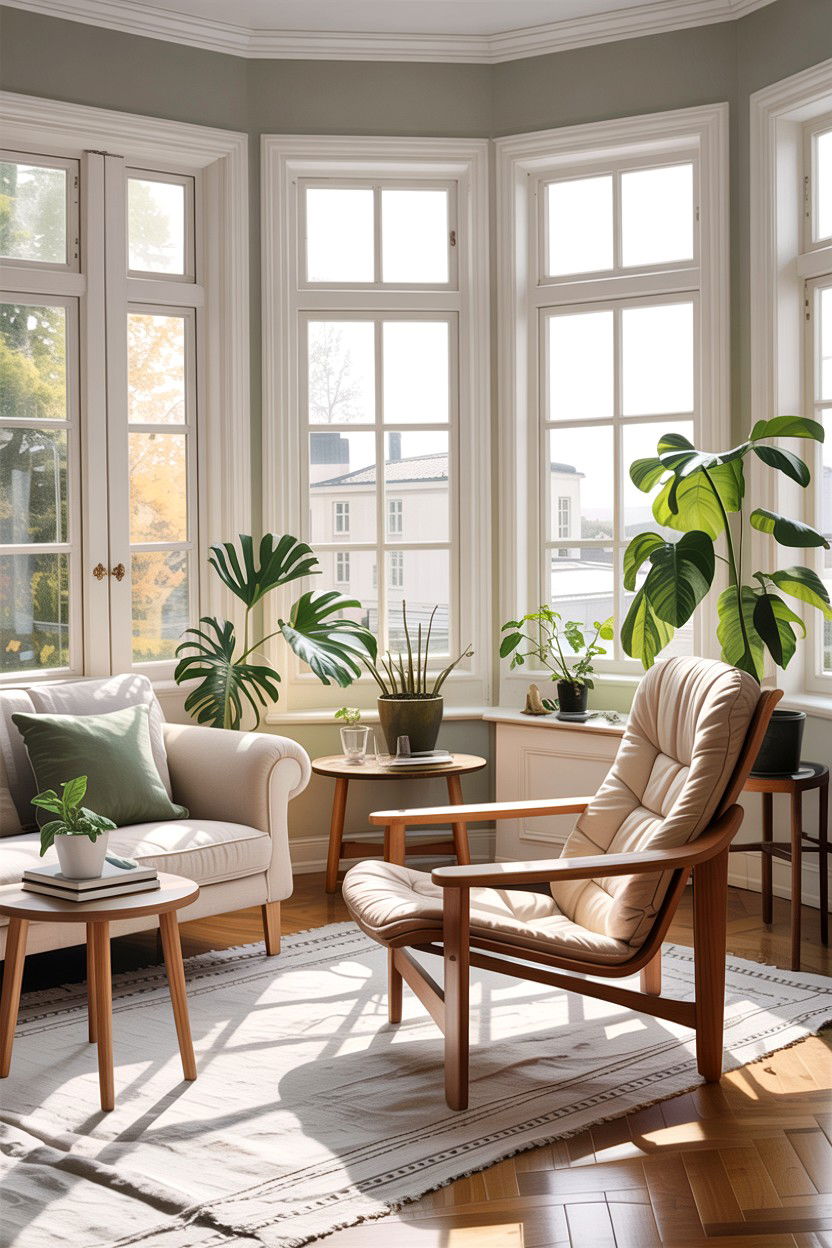 CH Lounge Chair Sunroom - 30 living room Wegner chair ideas