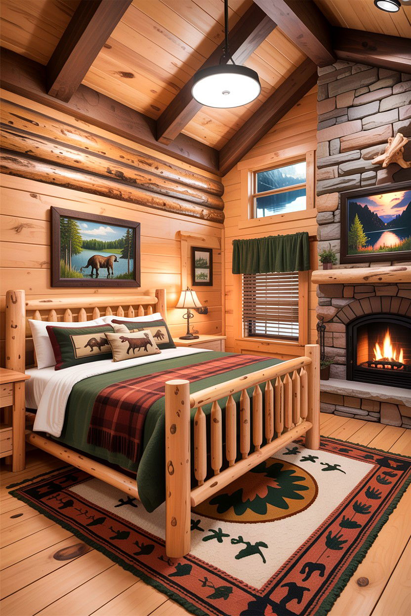 Cabin style lake house bedroom - 30 lake house bedroom ideas