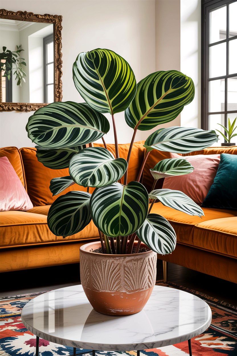 Calathea Orbifolia - 30 living room air purifying plants