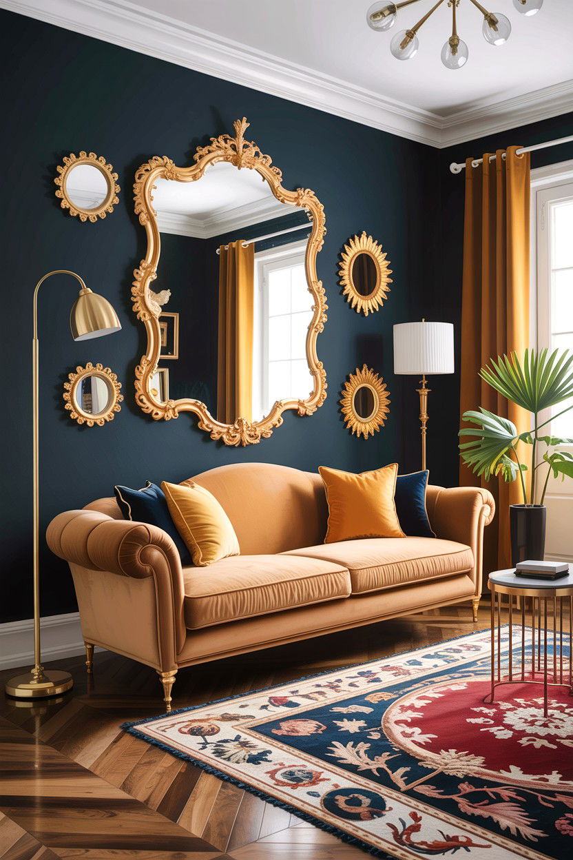 Camel and gold living room - 30 camel living room ideas