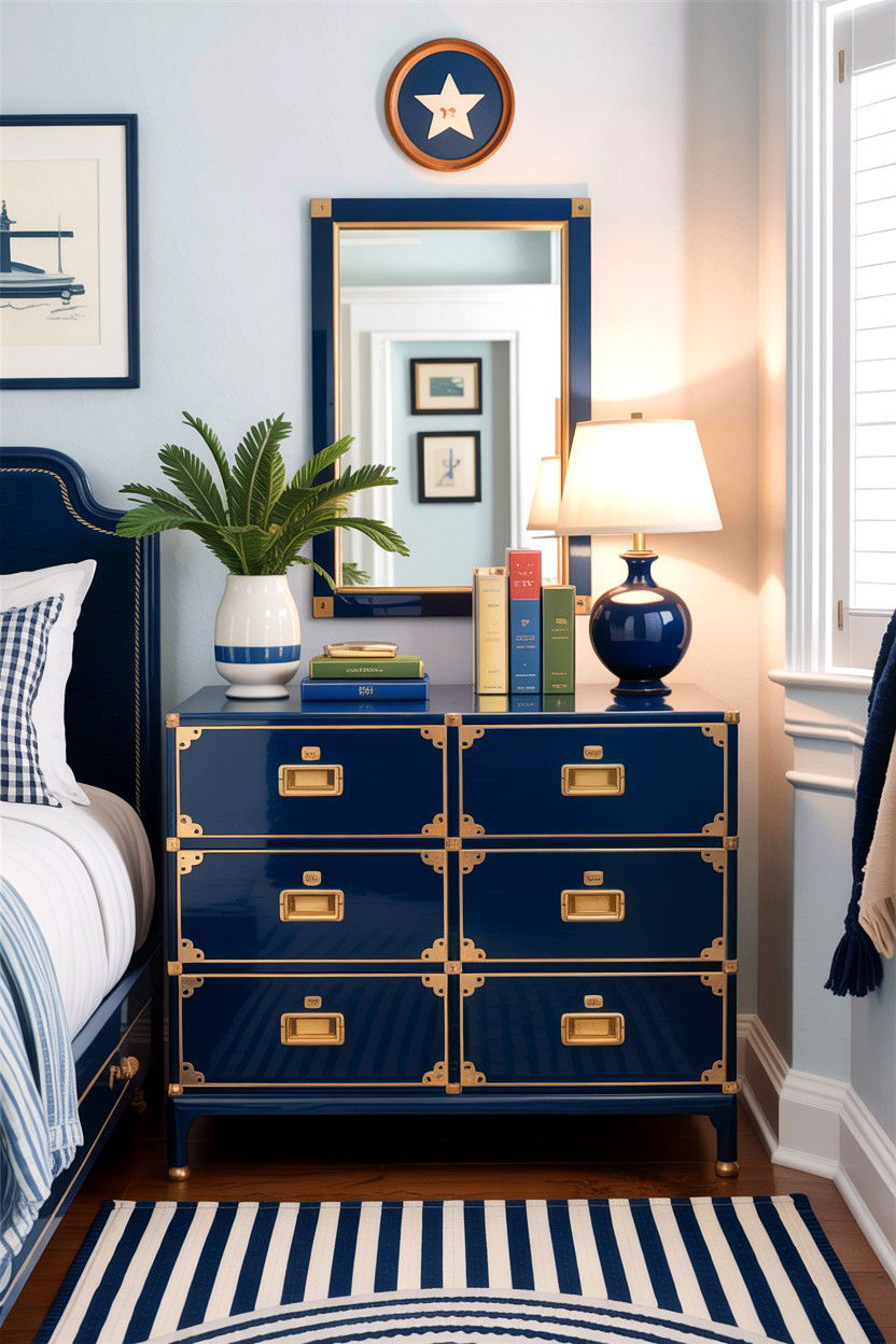 Campaign Dresser - 30 bedroom vintage dressers