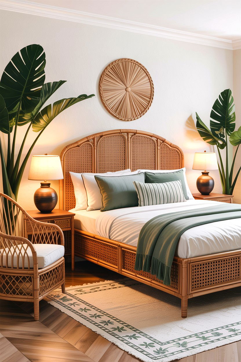 Cane furniture bedroom - 30 Indian bedroom ideas