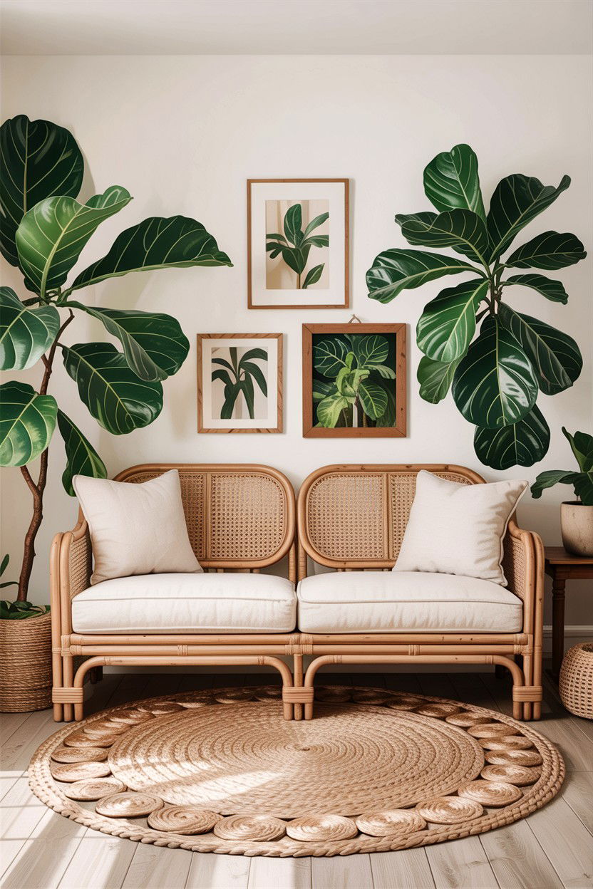 Cane webbing sofa - 30 living room Indian furniture ideas