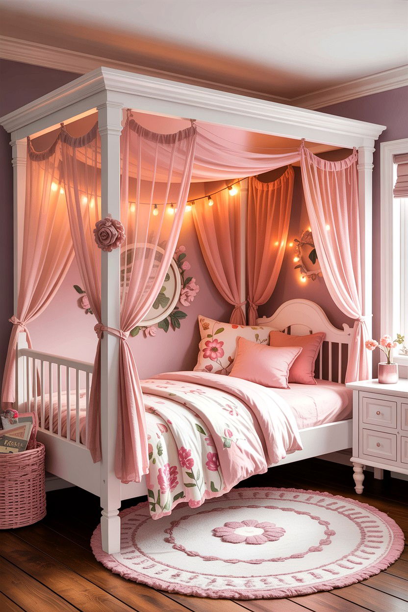 Canopy Bed For Girls - 30 elementary age bedroom ideas