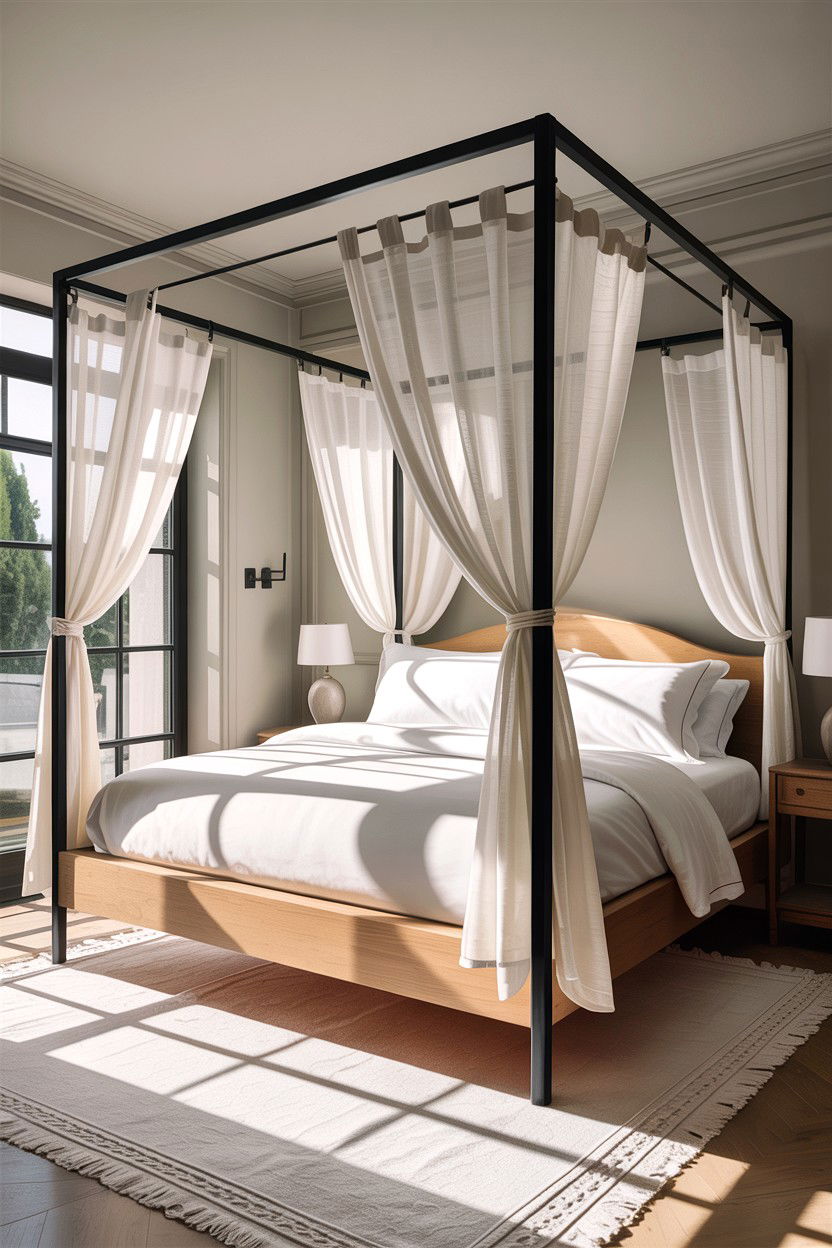 Canopy Bed - 30 boutique hotel bedroom ideas