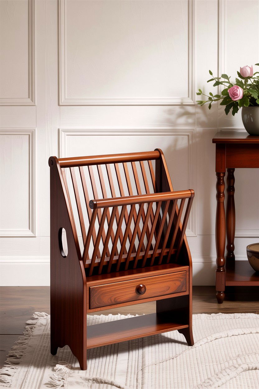 Canterbury magazine rack - 30 living room Georgian furniture ideas