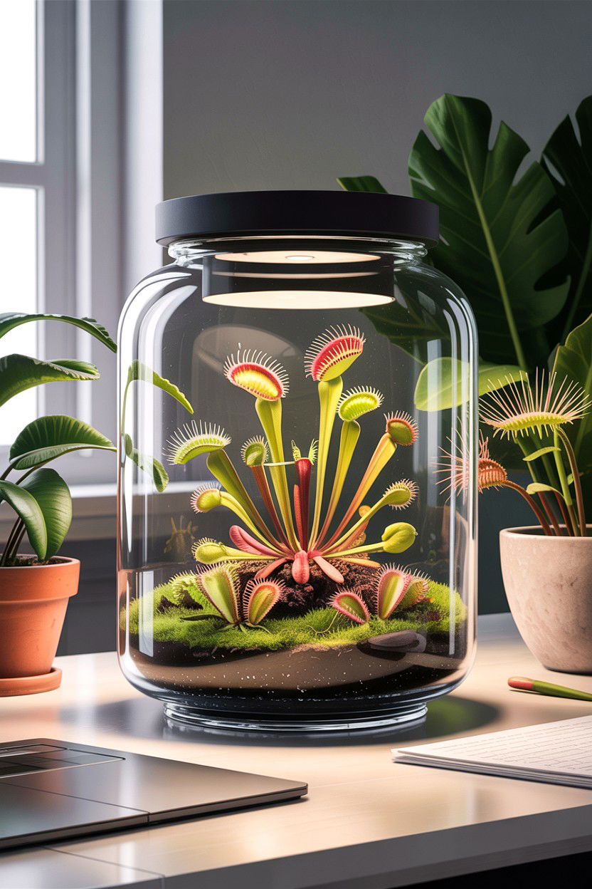 Carnivorous plant terrarium - 30 bedroom terrariums