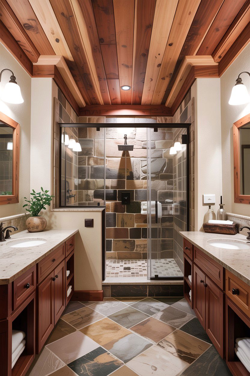 Cedar Wood Bathroom Ceiling - 30 bathroom ceiling statement ideas