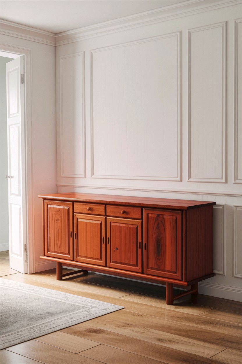 Cedar Wood Sideboard - 30 living room Japanese furniture ideas