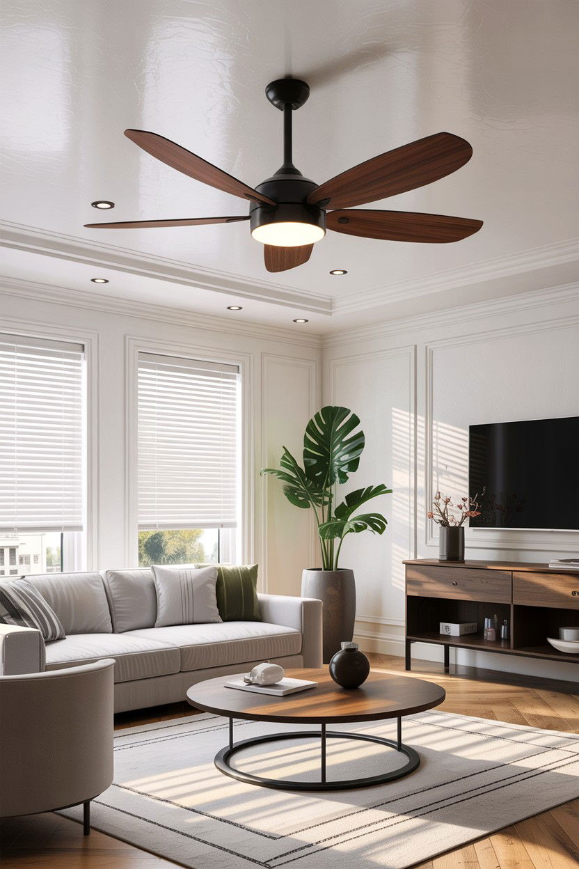 Ceiling Fan - 30 living room enhancement ideas