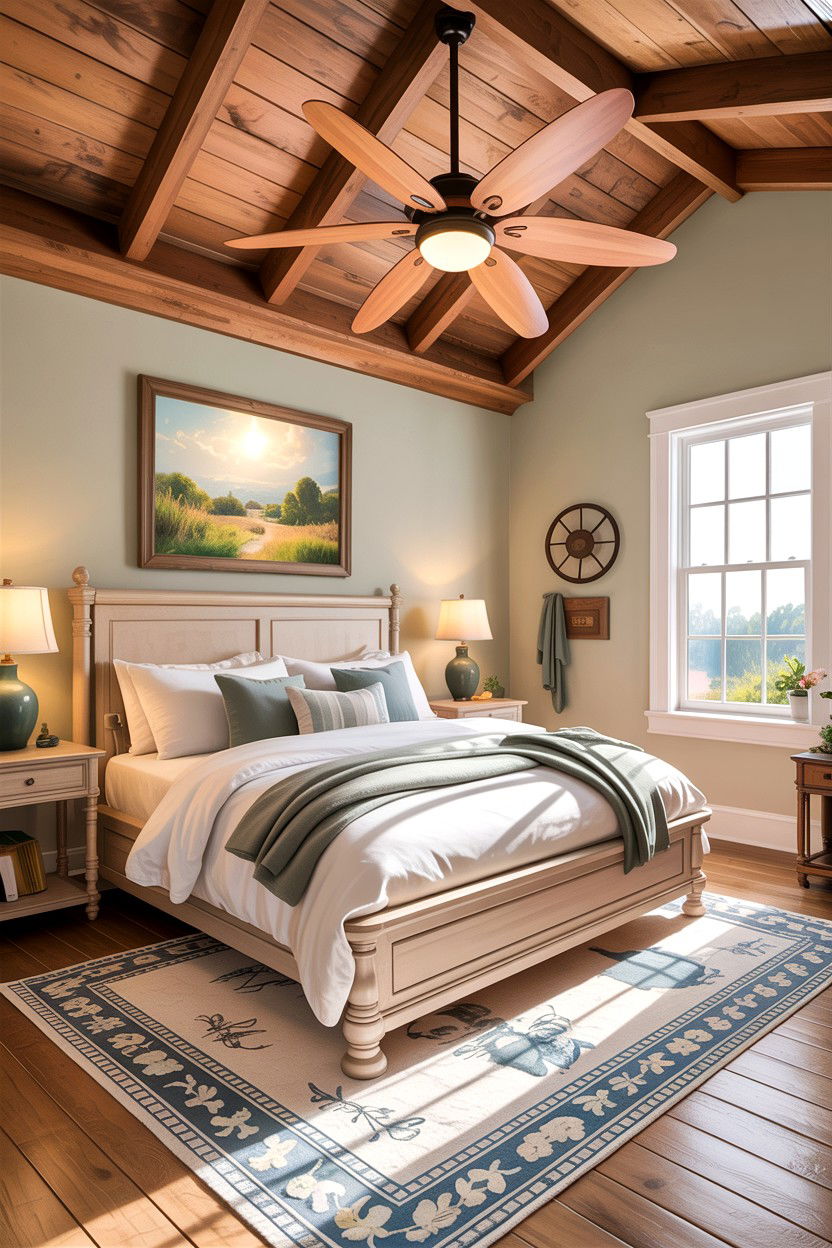 Ceiling Fan - 30 bedroom temperature control ideas