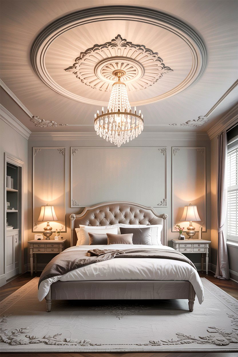Ceiling Medallion Bedroom - 30 Hollywood bedroom ideas