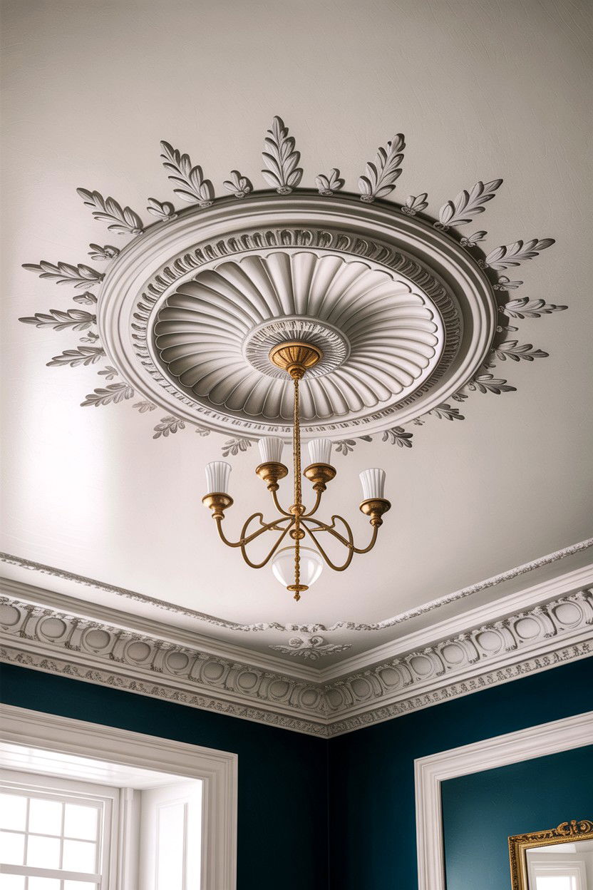 Ceiling Rose - 30 Edwardian bedroom ideas