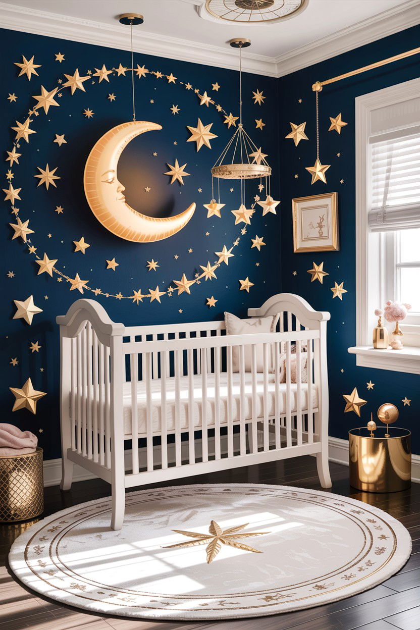 Celestial Nursery - 30 infant bedroom ideas