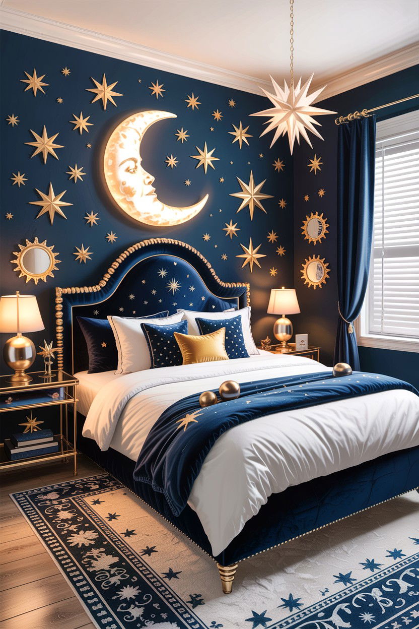 Celestial Theme Bedroom - 30 fairy tale bedroom ideas