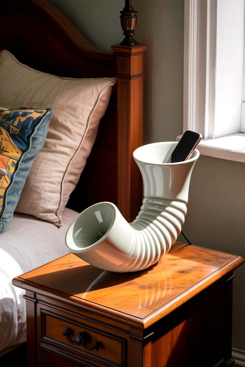 Ceramic Phone Amplifier - 30 bedroom phone chargers