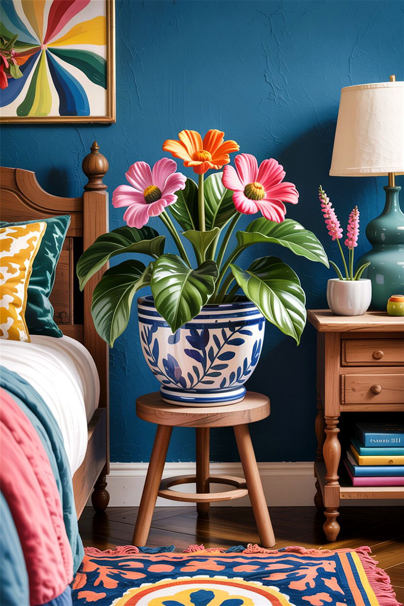 Ceramic Plant Stand - 30 bedroom plant stands