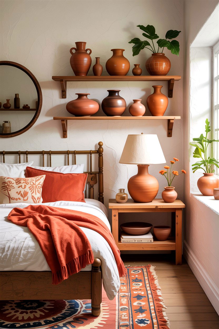Ceramic Pottery Decor Bedroom - 30 handcrafted bedroom ideas