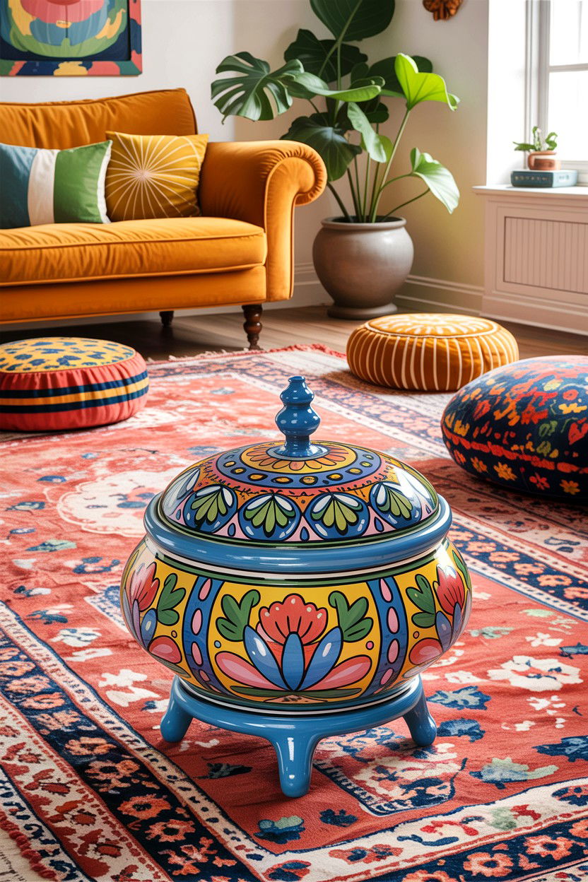 Ceramic Trinket Box - 30 living room decorative boxes