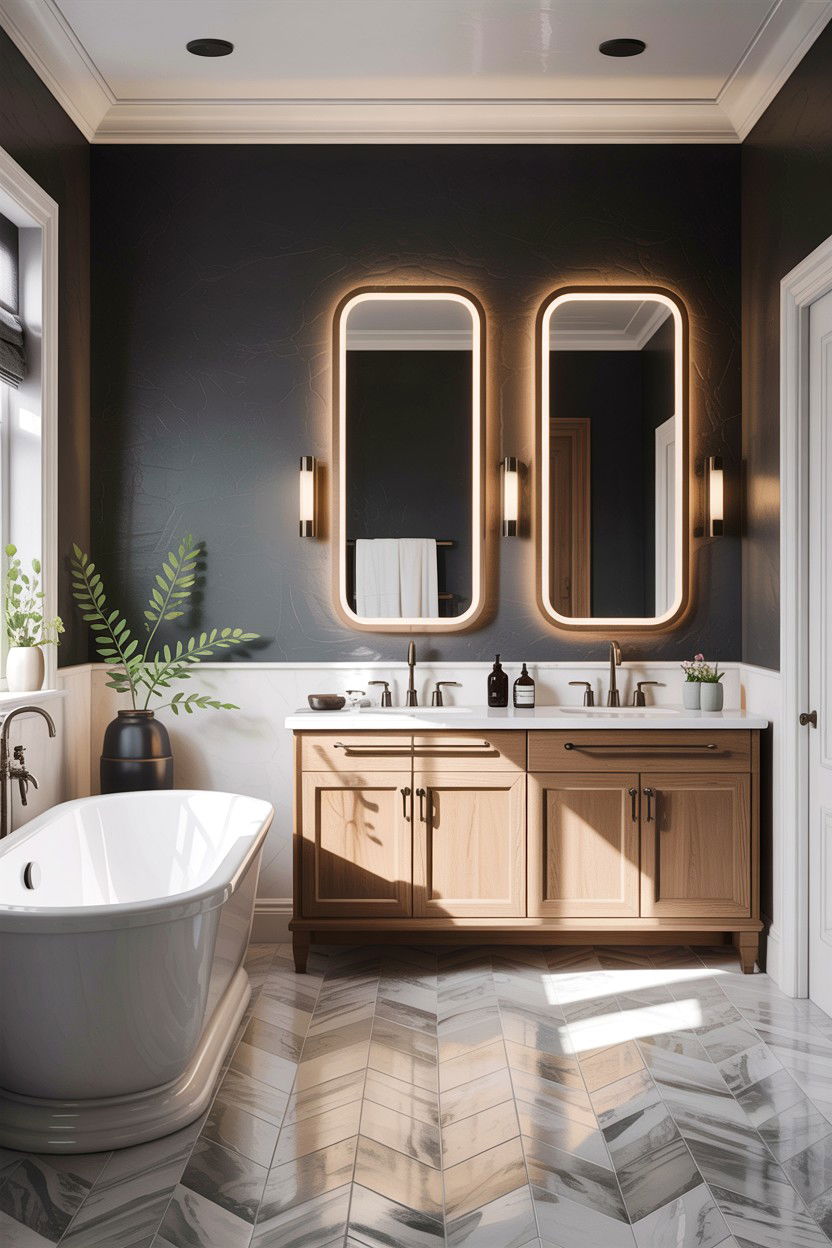 Charcoal Gray Master Bathroom - 30 gray bathroom ideas