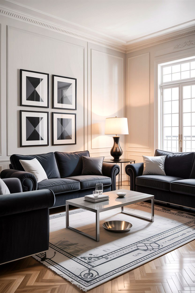 Charcoal Grey Sofa Set - 30 affordable living room sets