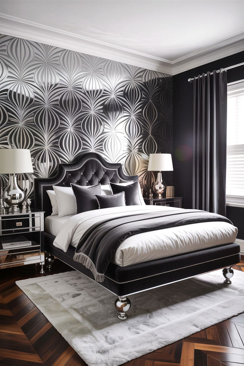 Charcoal and silver decor - 30 charcoal bedroom ideas