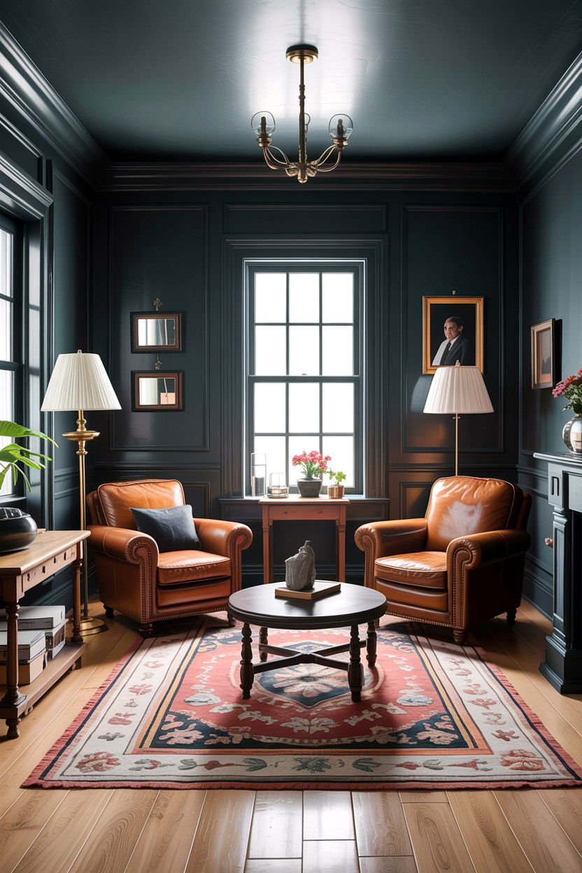 Charcoal gray traditional living room - 30 traditional gray living room ideas