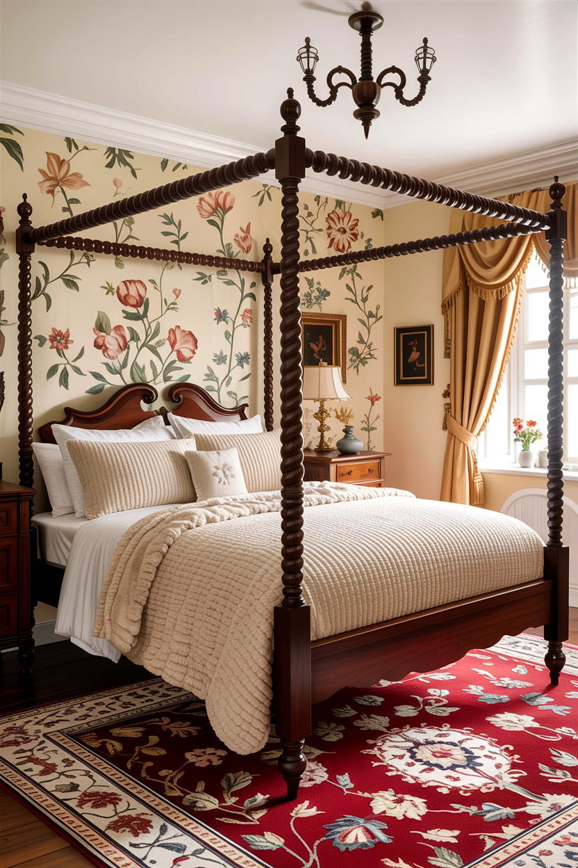 Chenille Fabric Traditional Bedroom - 30 layered texture bedroom ideas