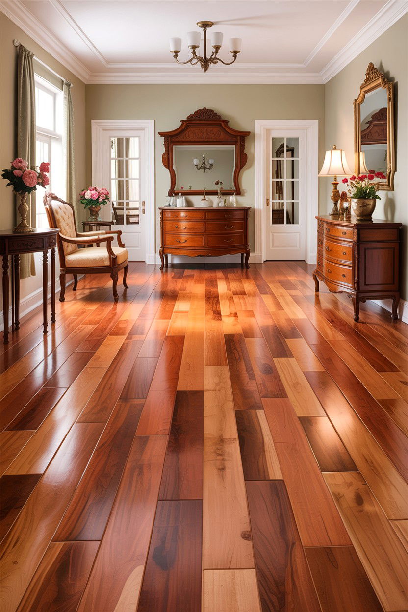Cherry Wood Laminate Flooring - 30 bedroom laminate flooring ideas