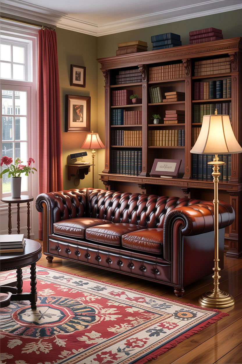 Chesterfield Sofa - 30 living room English furniture ideas