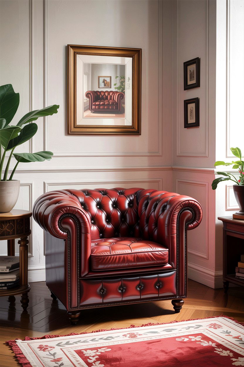 Chesterfield chair - 30 living room accent chairs