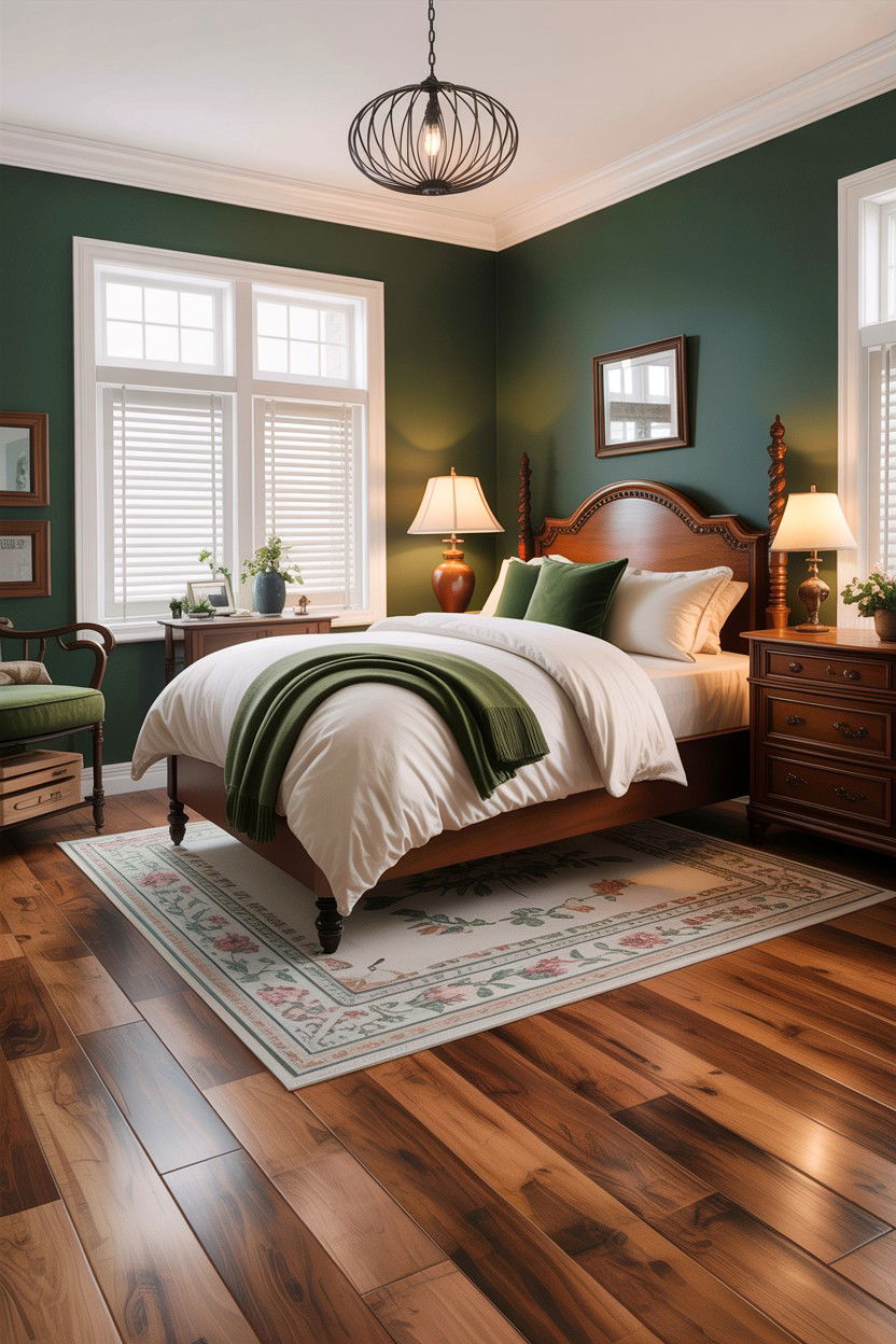 Chestnut Laminate Flooring - 30 bedroom laminate flooring ideas