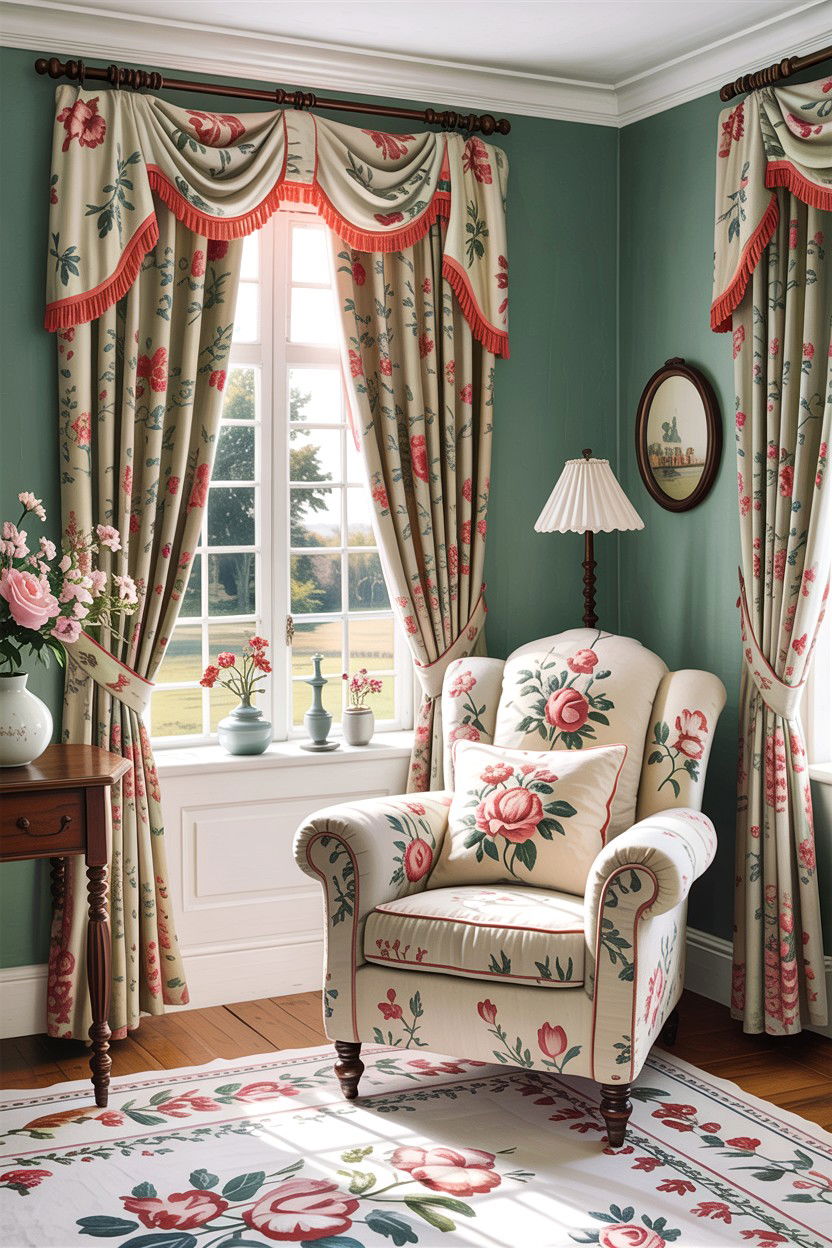 Chintz Fabric - 30 Edwardian bedroom ideas