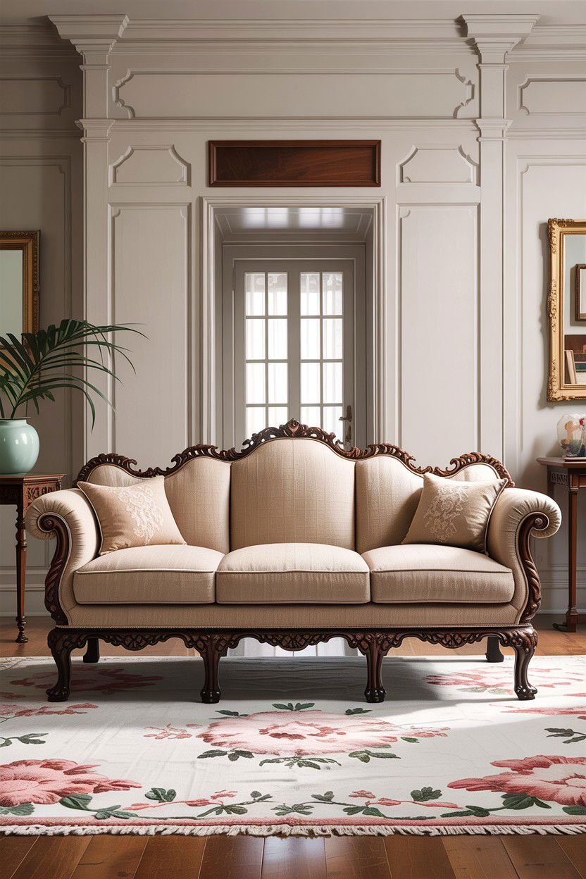 Chippendale sofa - 30 living room Georgian furniture ideas
