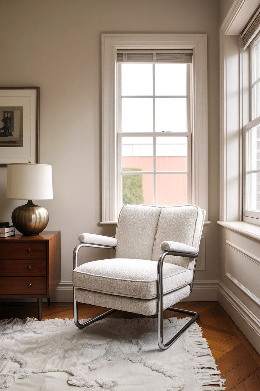 Chrome Accent Chair - 30 chrome accent bedroom ideas