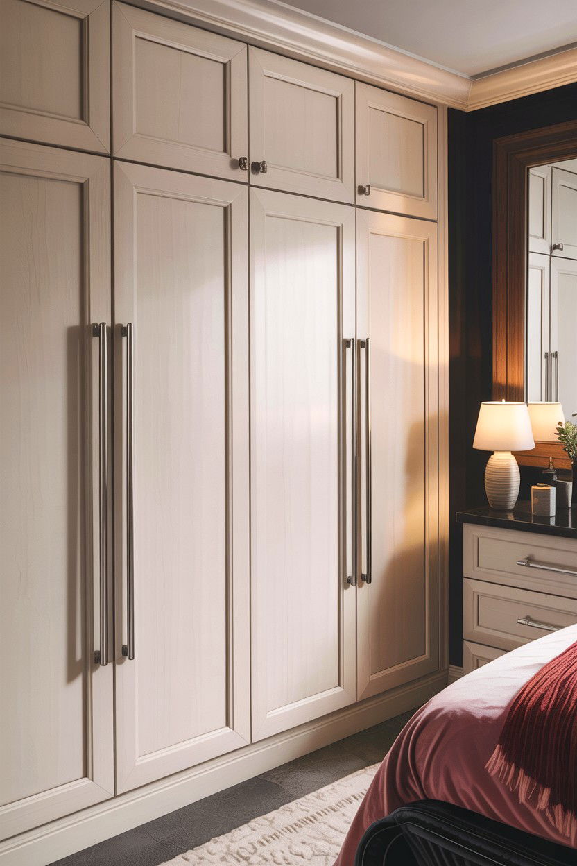 Chrome Cabinet Pull - 30 chrome accent bedroom ideas