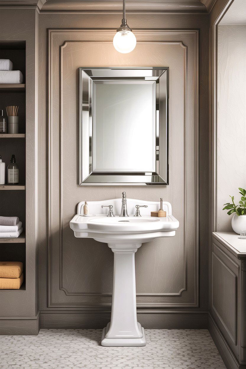 Chrome Medicine Cabinet - 30 chrome bathroom ideas